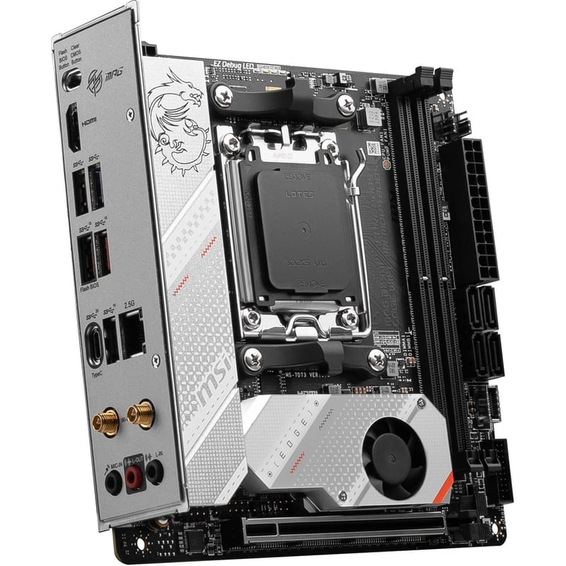 MSI MPG B650I EDGE WIFI Gaming Desktop Motherboard - AMD B650 Chipset - Socket AM5 - Mini ITX - Thumbnail 5