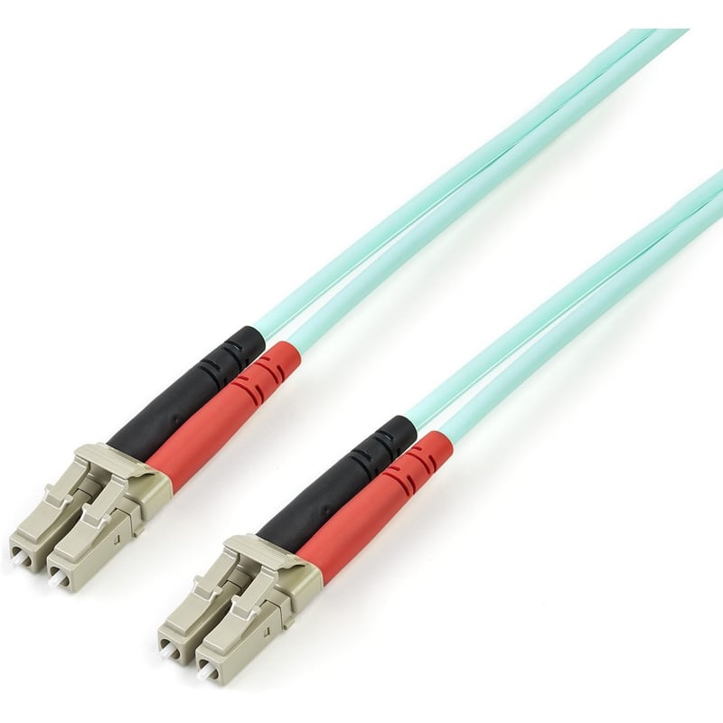 StarTech.com 3m Fiber Optic Cable - 10 Gb Aqua - Multimode Duplex 50/125 - LSZH - LC/LC - OM3 - LC to LC Fiber Patch Cable - Thumbnail 1