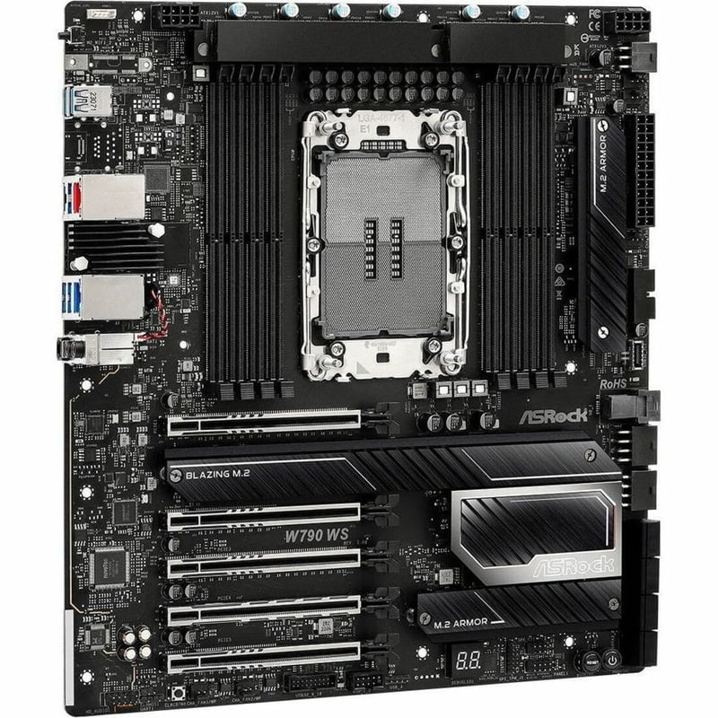 ASROCK W790 WS R2.0 INTEL (LGA 4677) CEB WORKSTATION EXTENDED ATX MOTHERBOARD - Thumbnail 1