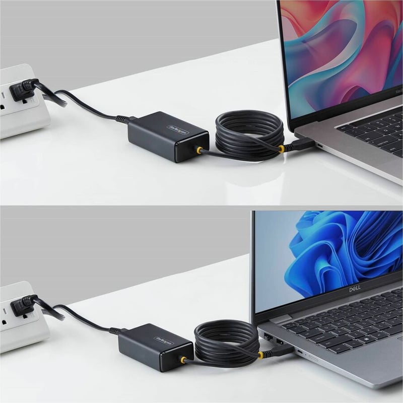 65W USB-C LAPTOP CHARGER - 5FT USB-C TETHERED CABLE - Thumbnail 3