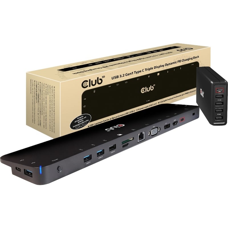 Club 3D CSV-1564W100 Docking Station - Thumbnail 2