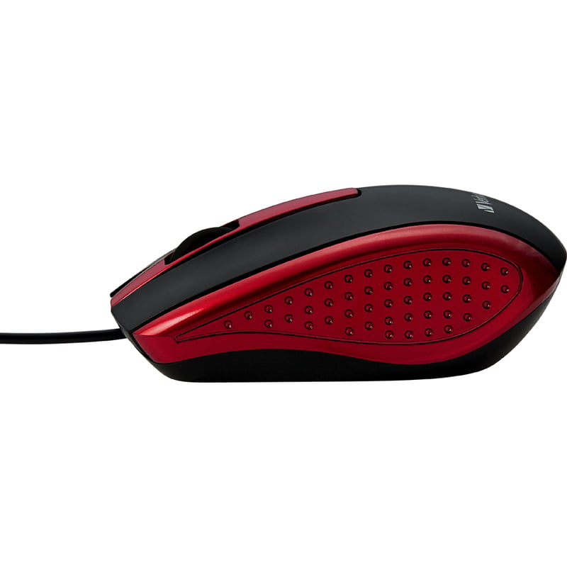 Verbatim Corded Notebook Optical Mouse - Red - Thumbnail 2