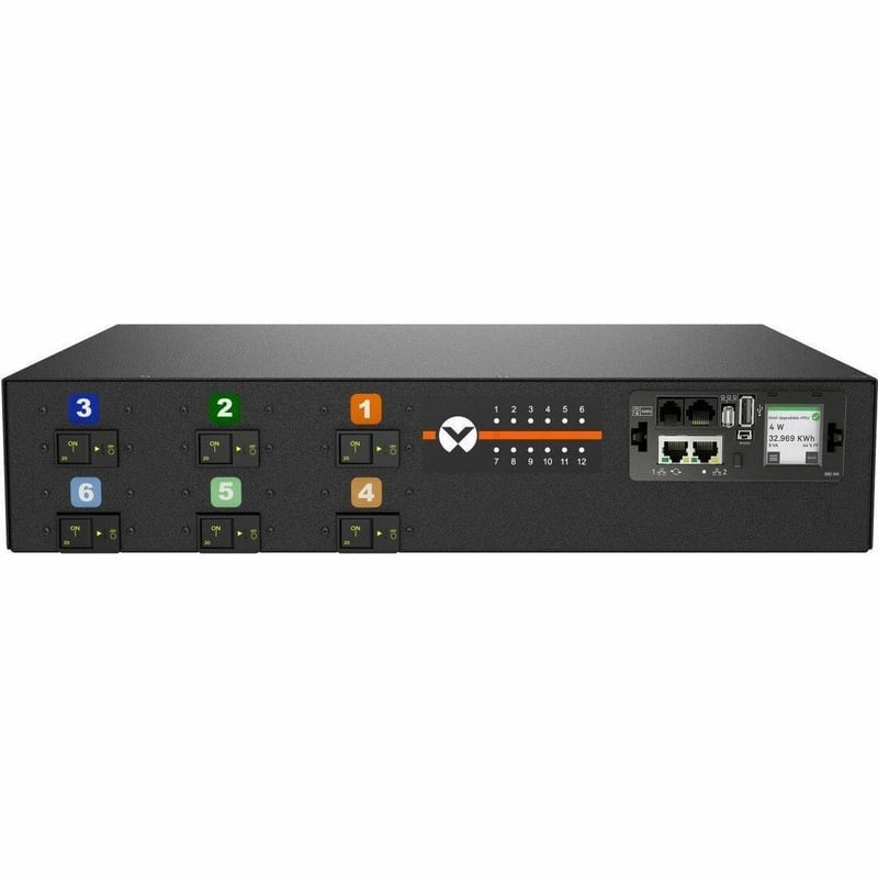 Vertiv Geist rPDU MNS5MDR6-12CF18-6PS15B0H10-S 12-Outlets PDU - Thumbnail 1