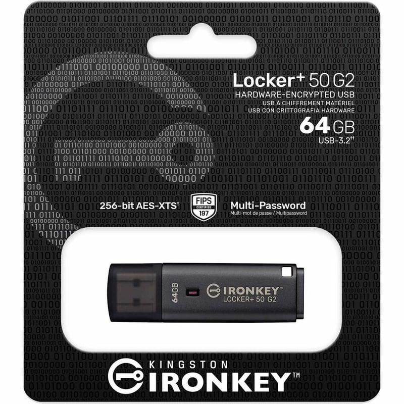 64GB IRONKEY LOCKER PLUS 50 G2 FIPS 197 AES-256 - Thumbnail 2