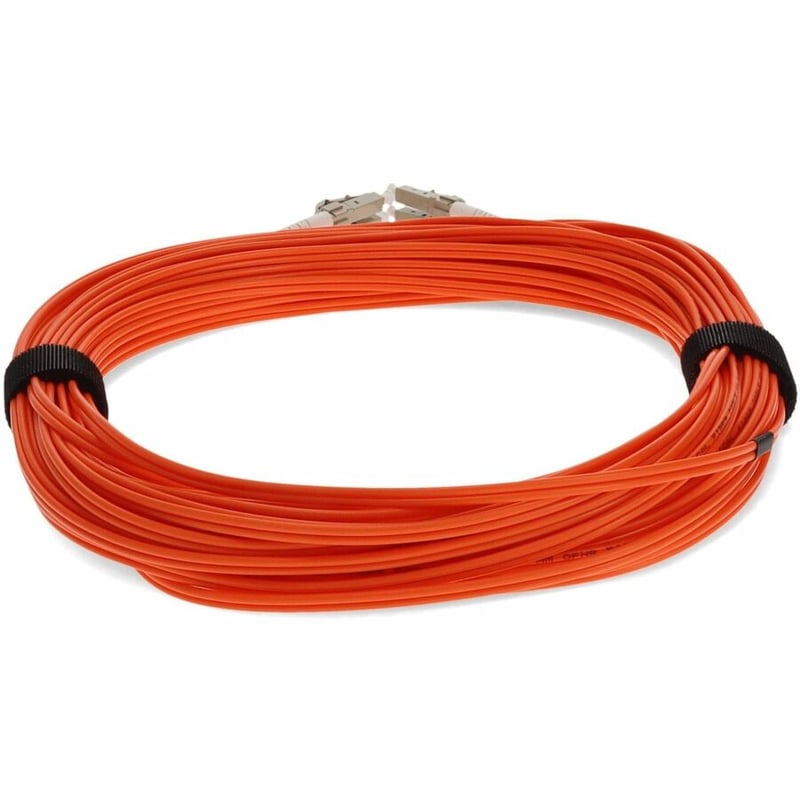 AddOn 12m LC to LC Orange OM1 Duplex OFNR (Riser-Rated) MMF Fiber Patch Cable - Thumbnail 4
