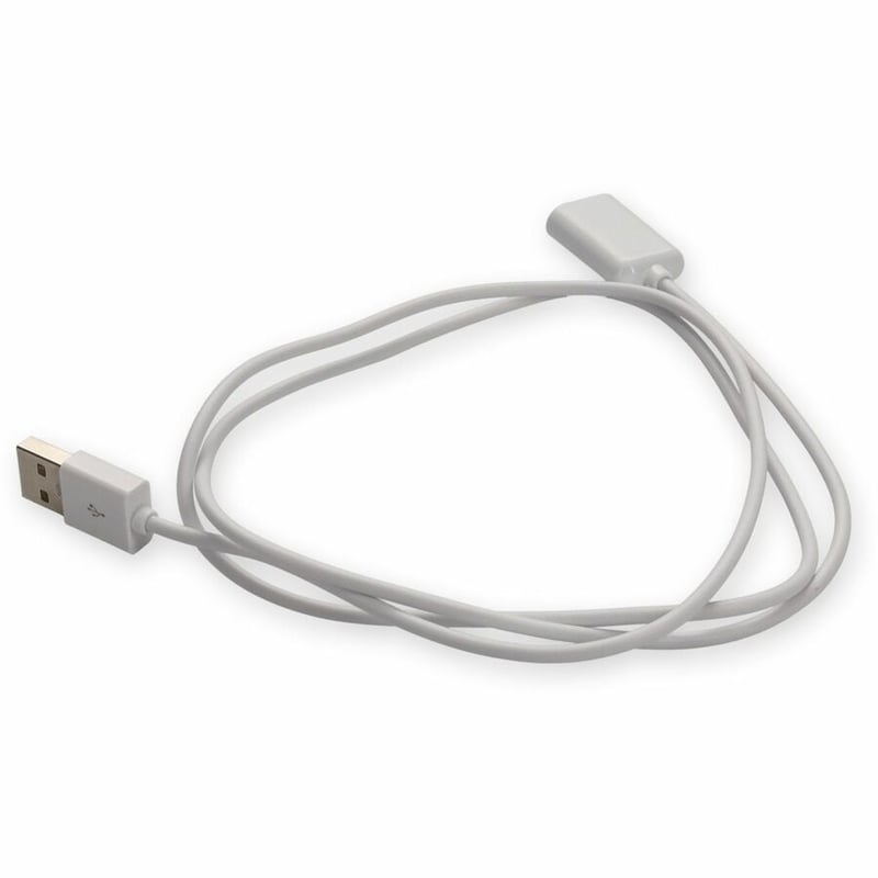 AddOn 2m USB 2.0 (A) Male to USB 2.0 (B) Male White Cable - Thumbnail 3