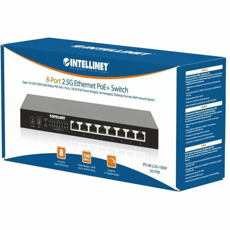 Intellinet 8-Port 2.5G Ethernet PoE+ Switch - Thumbnail 3