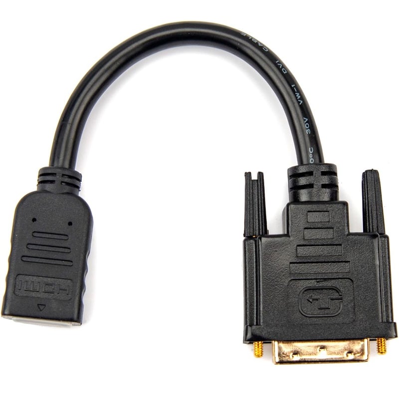 Rocstor HDMI to DVI-D Video Cable Adapter - 8in - HDMI Female to DVI Male - Thumbnail 4