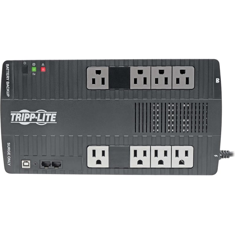 Tripp Lite by Eaton UPS 700VA 350W Line-Interactive UPS - 8 NEMA 5-15R Outlets AVR 120V 50/60 Hz USB Desktop/Wall Mount - Thumbnail 4