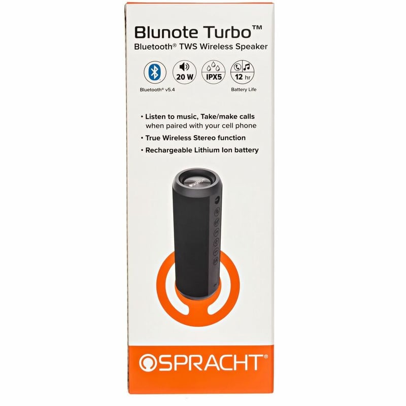 BLUNOTE TURBO, BLUETOOTH TWS WIRELESS SPEAKER WITH MIC, USB TYPE C, LED LIGHT, R - Thumbnail 4
