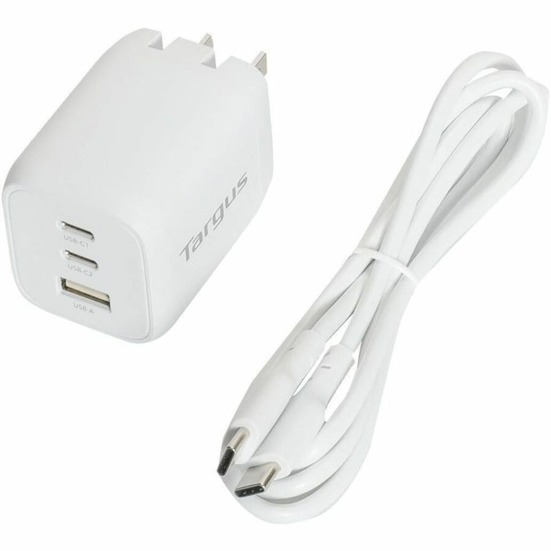 65W USB-C MULTI-PORT GAN WALL CHARGER WHITE - Thumbnail 4