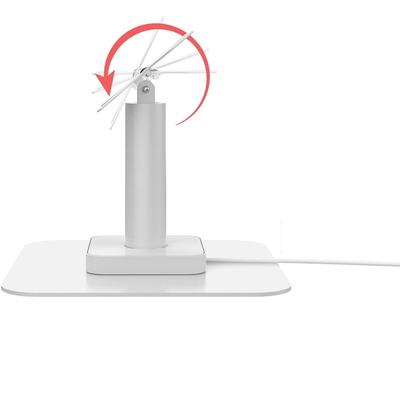 CTA Digital VESA Compatible Desk Mount with USB Ports and Cable Routing (White) - Thumbnail 2