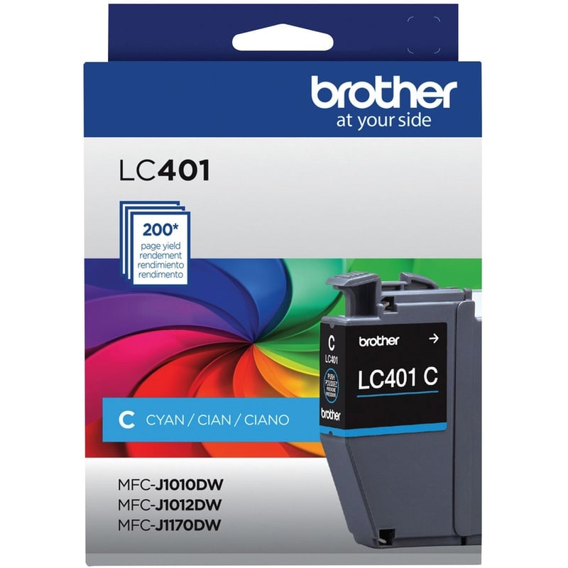 Brother LC401CS Original Standard Yield Inkjet Ink Cartridge - Single Pack - Cyan - 1 Pack - Thumbnail 3