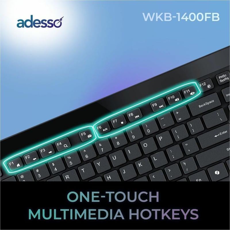 WRLS KEYBRD W/FINGERPRINTREADER 2.4GHZ LOW-PROFILE MEMBRANE KEYS - Thumbnail 4