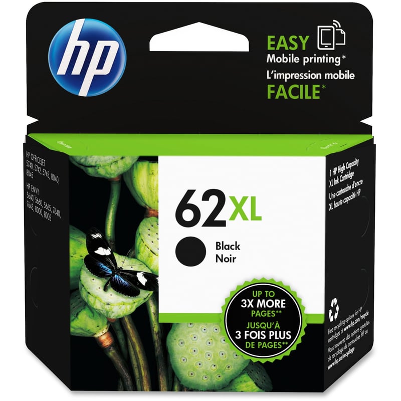 HP 62XL Original Ink Cartridge - Single Pack - Thumbnail 1