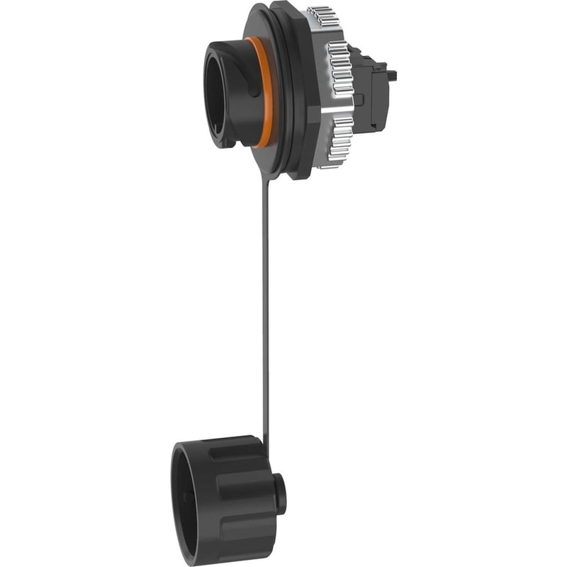 IndustrialNet Industrial Cat 6A RJ45 UTP Bulkhead Connector - Thumbnail 2