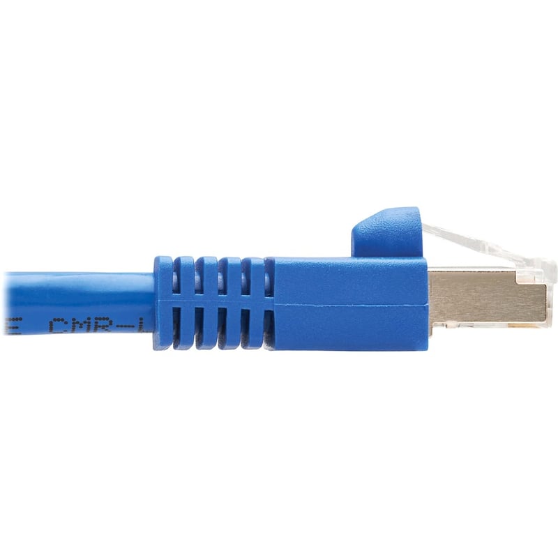 Eaton Tripp Lite Series M12 X-Code Cat6a 10G F/UTP CMR-LP Shielded Ethernet Cable (Right-Angle M12 M/RJ45 M), IP68, PoE, Blue, 10 m (32.8 ft.) - Thumbnail 5