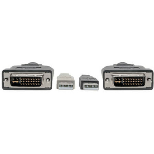 Tripp Lite by Eaton DVI to USB-A Dual KVM Cable Kit - (2x Male/2x Male) 1920 x 1200 (1080p) @ 60 Hz 10 ft. (3.05 m) - Thumbnail 3