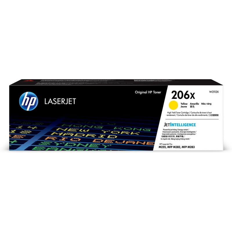 HP 206X Original High Yield Laser Toner Cartridge - Yellow - 1 Each - Thumbnail 1