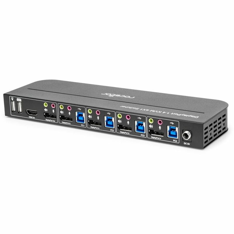 4X1 KVM SWITCH DISPLAY 4PORT/USB KVM SWITC - Thumbnail 4