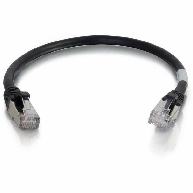 1FT CAT6 BLACK SNAGLESS SHIELDED PATCH CABLE - Thumbnail 3