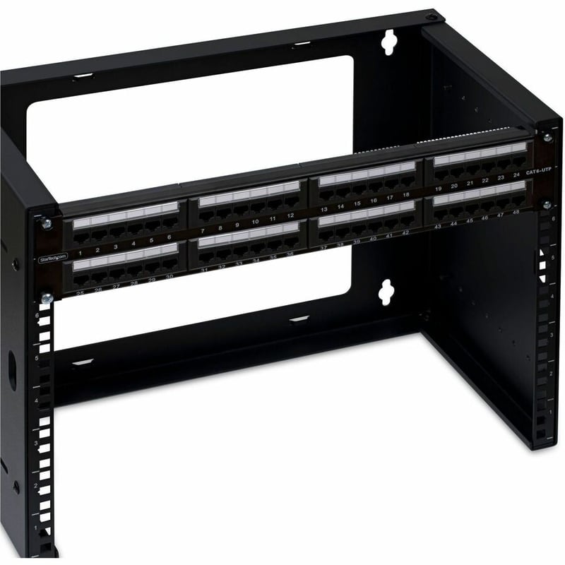48-PORT 2U CAT6 PATCH PANEL RACKMOUNT/UTP/RJ45/110 PUNCH DOWN - Thumbnail 3