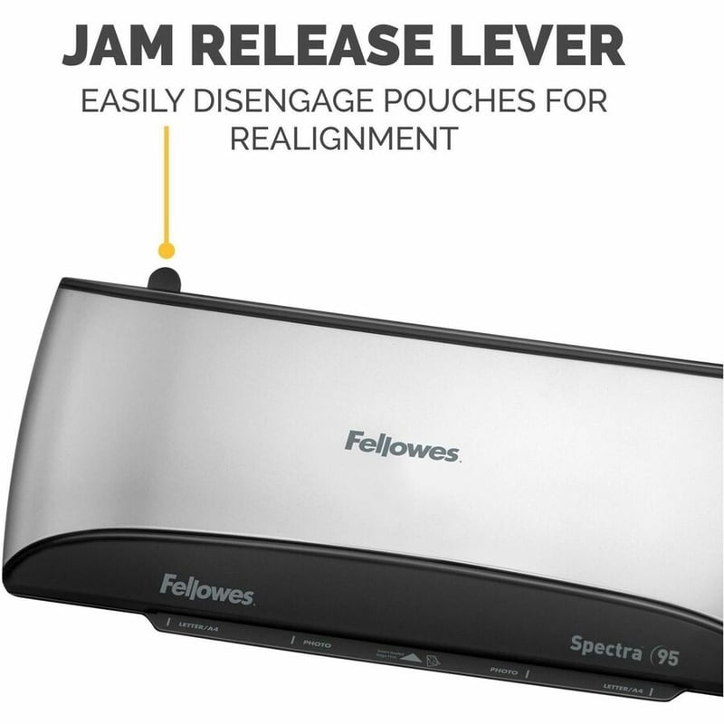 Fellowes Spectra 95 Thermal Laminator for Home or Home Office Use with 10 Pouch Starter Kit - Thumbnail 3