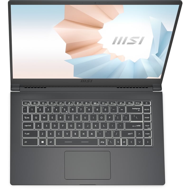 MSI Modern 15 Modern 15 A11MU-652 15.6" Rugged Ultrabook - Full HD - 1920 x 1080 - Intel Core i7 11th Gen i7-1195G7 2.90 GHz - 8 GB Total RAM - 1 TB SSD - Carbon Gray - Thumbnail 3