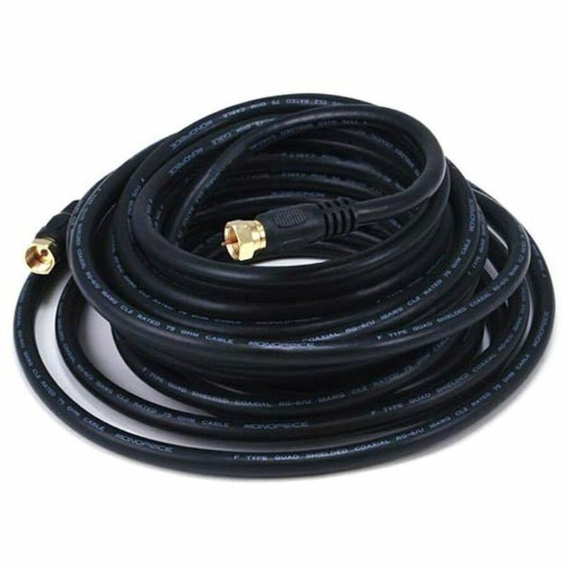 RG6 CL2 COAXIAL CABLE WITH F TYPE 25FT - Thumbnail 4