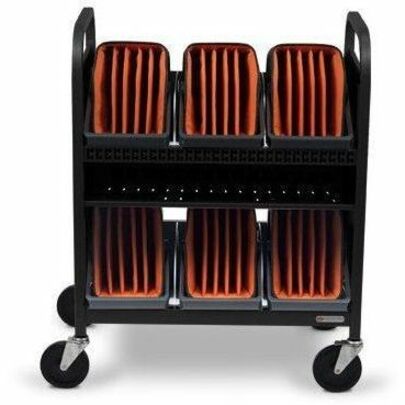 Bretford CUBE Transport Cart with Caddies - TVCT30CAD - Thumbnail 2