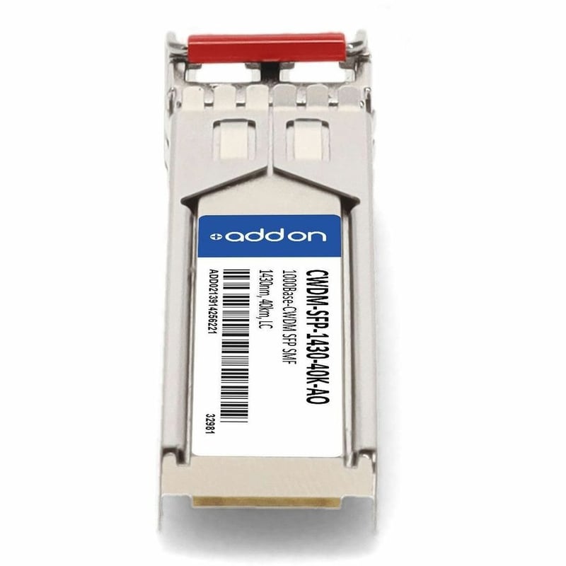 AddOn Cisco® CWDM-SFP-1430 Compatible TAA 1000Base-CWDM SFP Transceiver (SMF, 1430nm, 40km, LC, DOM) - Thumbnail 4