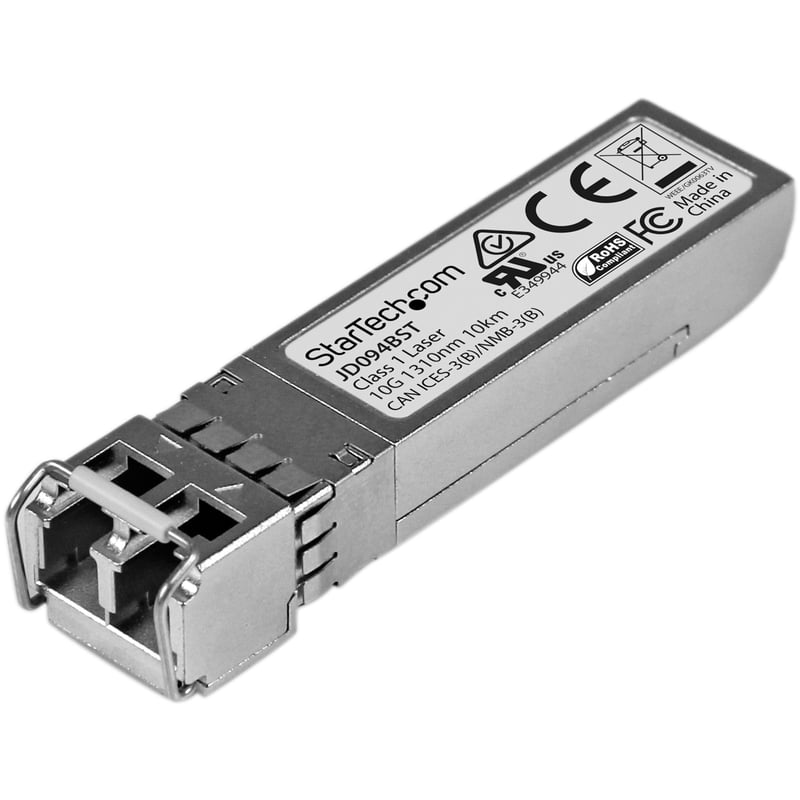 StarTech.com HPE JD094B Compatible SFP+ Module - 10GBASE-LR 10GE Gigabit Ethernet SFP+ 10GbE Single Mode/SMF Fiber Optic Transceiver 10km - Thumbnail 1