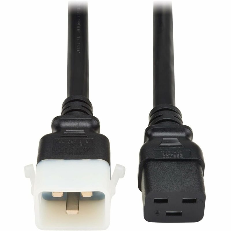 PDU POWER CORD C19 TO PLOCK C20 HEAVY-DUTY 20A 250V 12AWG 3FT BLACK - Thumbnail 2