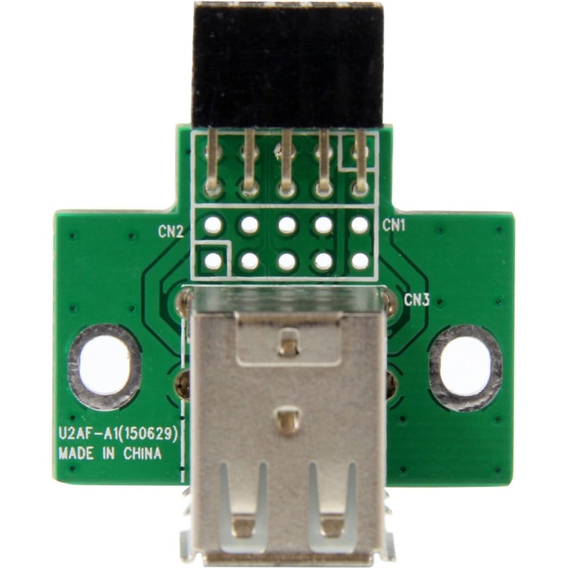 StarTech.com 2 Port USB Motherboard Header Adapter - USB A to USB 10 Pin Header F/F - Thumbnail 2