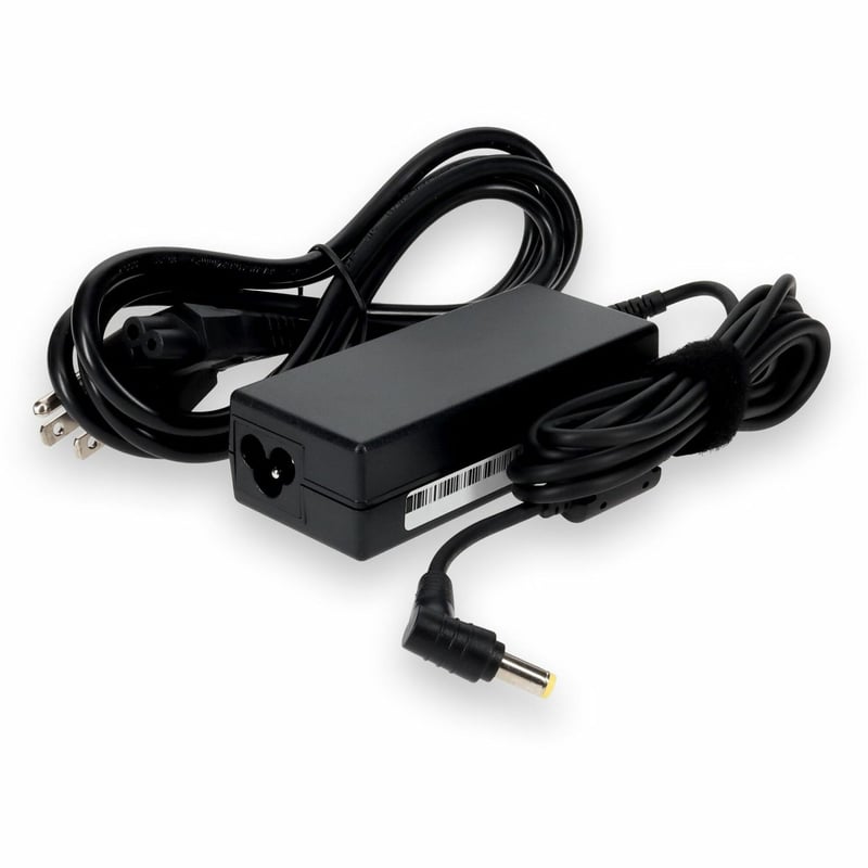 AddOn Acer NP.ADT0A.10 Compatible 65W 19V at 3.42A Black 3.0 mm x 1.0 mm Laptop Power Adapter and Cable - Thumbnail 1