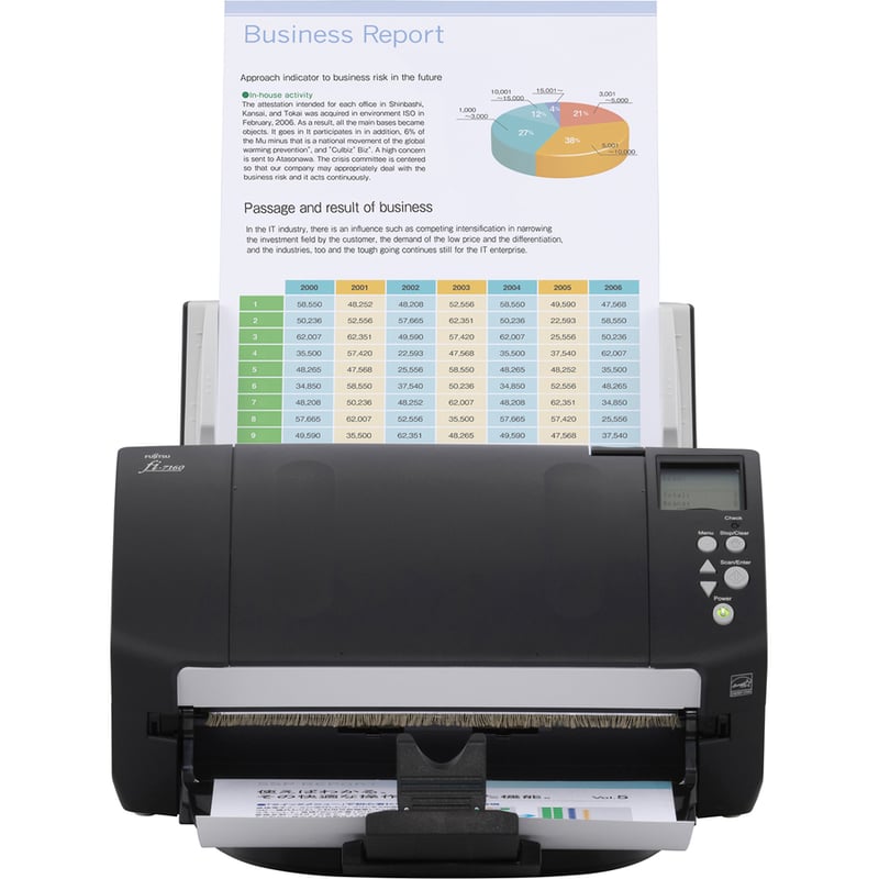 Fujitsu fi-7160 Trade Compliant Professional Desktop Color Duplex Document Scanner with Auto Document Feeder (ADF) - Thumbnail 3
