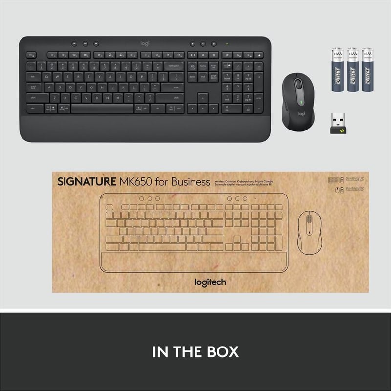 Logitech Signature MK650 Combo for Business Wireless Mouse and Keyboard Combo - Thumbnail 2
