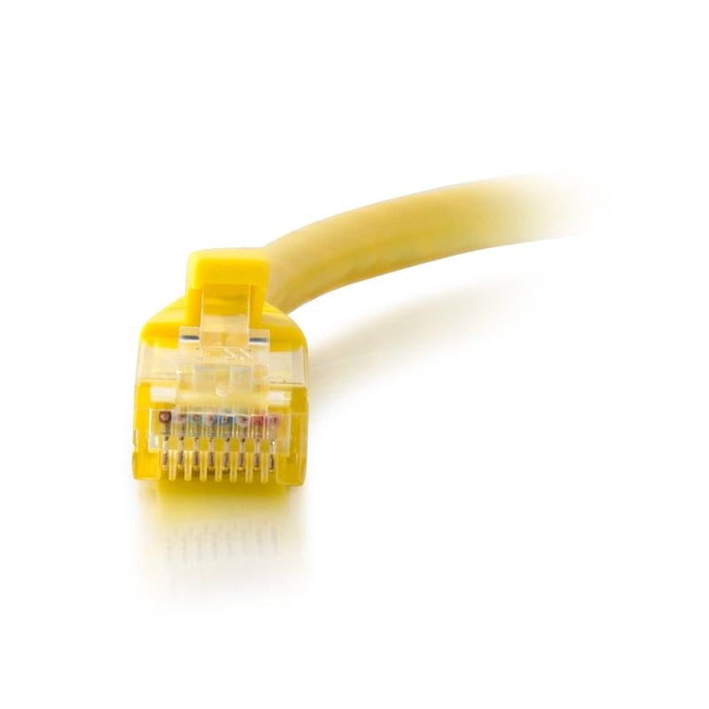 C2G 7ft Cat6a Unshielded Ethernet Cable Cat 6a Network Patch Cable - Yellow - Thumbnail 3