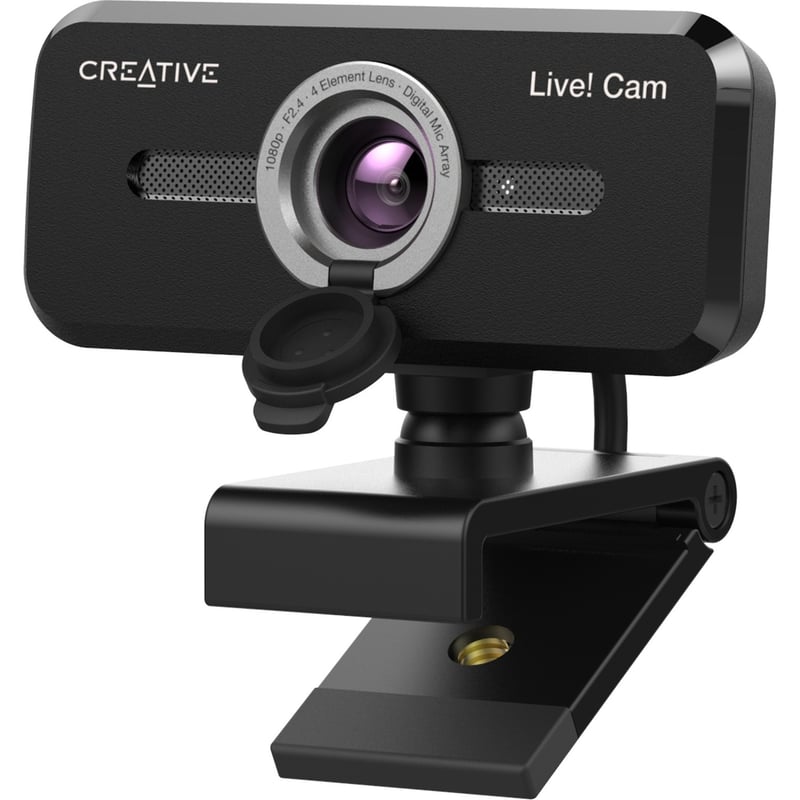 Creative Live! Cam Sync 1080p V2 Webcam - 2 Megapixel - 30 fps - Black - USB 2.0 - 1 Pack(s) - Thumbnail 1