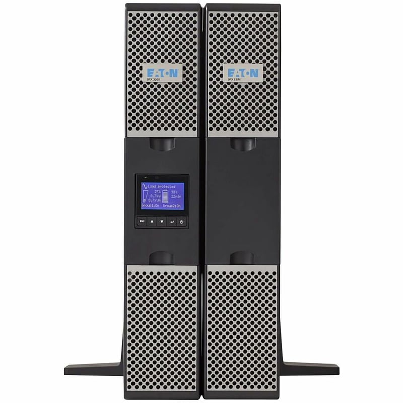 Eaton 9PX 1000VA 900W 120V Online Double-Conversion UPS - 5-15P, 8x 5-15R Outlets, Cybersecure Network Card Option, Extended Run, 2U Rack/Tower - Thumbnail 4
