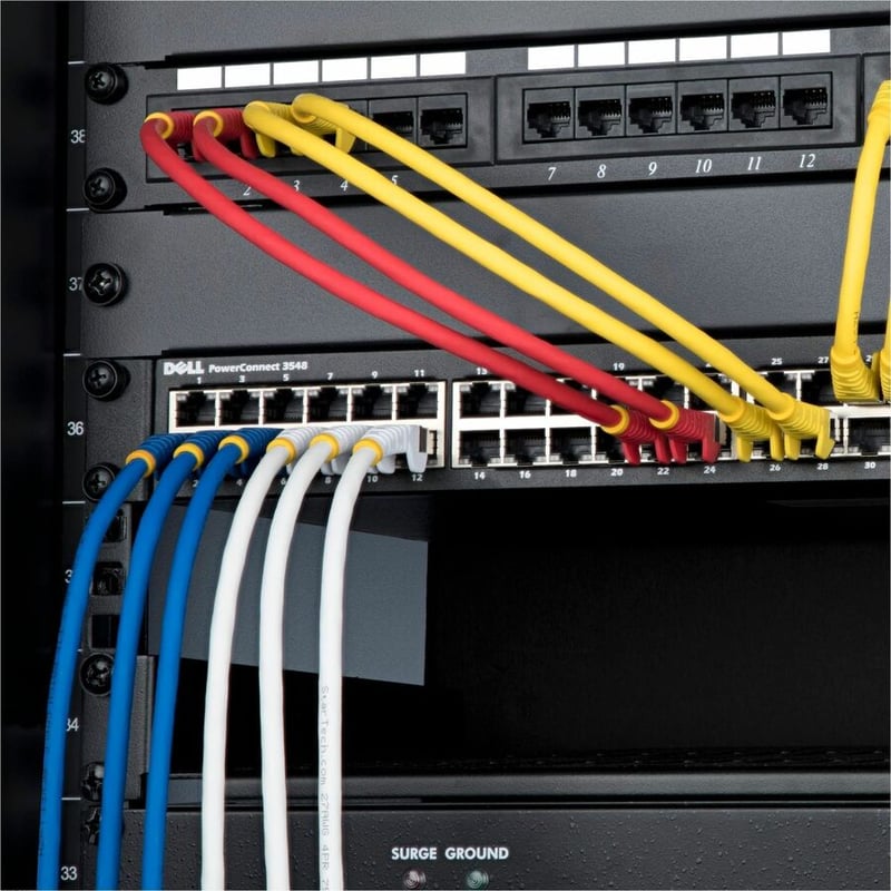 CAT6A ETHERNET CABLE - YELLOW 10GBE S/FTP LSZH 100W POE - Thumbnail 2