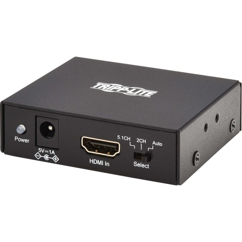 Tripp Lite by Eaton 4K HDMI Audio De-Embedder/Extractor with TOSLINK, RCA and 3.5 mm Stereo Output, 5.1 Channel, HDCP 2.2, 4K 60 Hz - Thumbnail 3