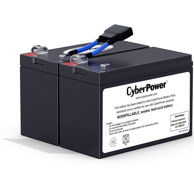 CyberPower RB1270X2E Replacement Battery Cartridge - Thumbnail 1