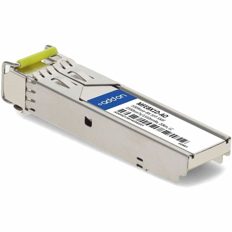AddOn Cisco® MFEBX1D Compatible TAA 100Base-BX SFP Transceiver (SMF, 1550nmTx/1310nmRx, 20km, LC, DOM) - Thumbnail 3