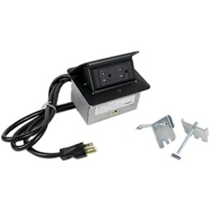 Wiremold Cord Ended deQuorum Single-Flip Up Unit - Thumbnail 1
