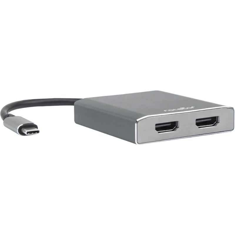 Rocstor Premium USB-C to Dual HDMI Multi Monitor Adapter - 4K 30Hz - USB Type- C 2-Port MST Hub - for Mac and Windows - 4Kx2K Resolutions up to 3840x2160 @ 30Hz - for MacBook Pro, Notebook/Desktop PC - USB-C to 2x HDMI Splitter - - Thumbnail 3