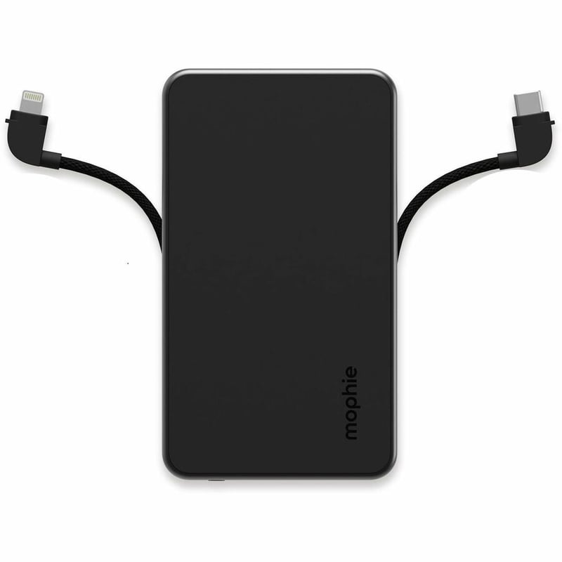 MOPHIE POWERSTATION PLUS ULTRA 10K PORTABLE BATTERY W/PRONGS-BLACK