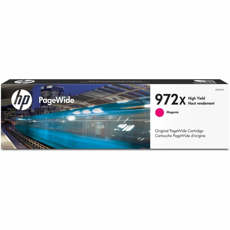 HP 972X (L0S01AN) Original High Yield Page Wide Ink Cartridge - Single Pack - Magenta - 1 Each - Thumbnail 1