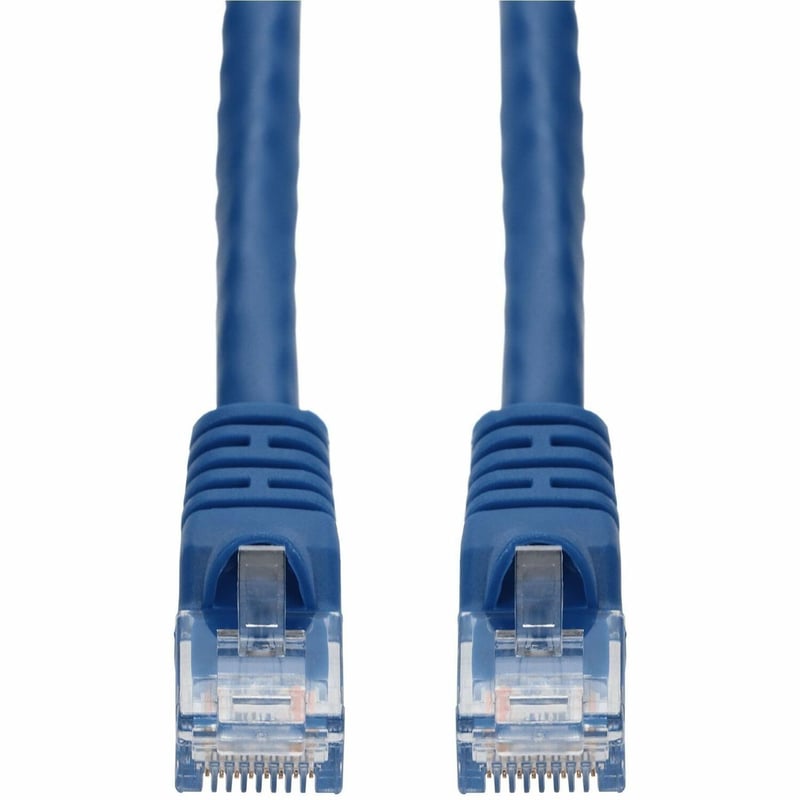AddOn 5-Pack 7ft Blue CAT 6A PVC Ethernet Cable Snagless Bubble Boot RJ-45 M/M Bulk Bag Packaged, No Twist Ties - Thumbnail 1