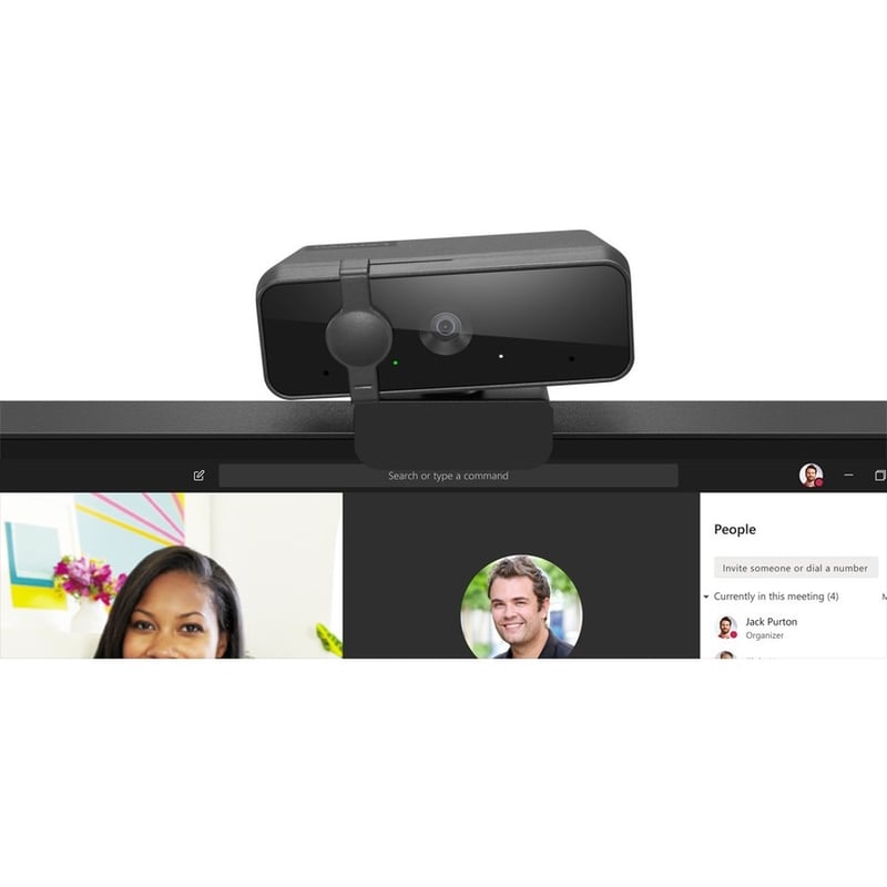 Lenovo Essential Webcam - 2 Megapixel - Black - USB 2.0 - 1 Pack(s) - Thumbnail 2